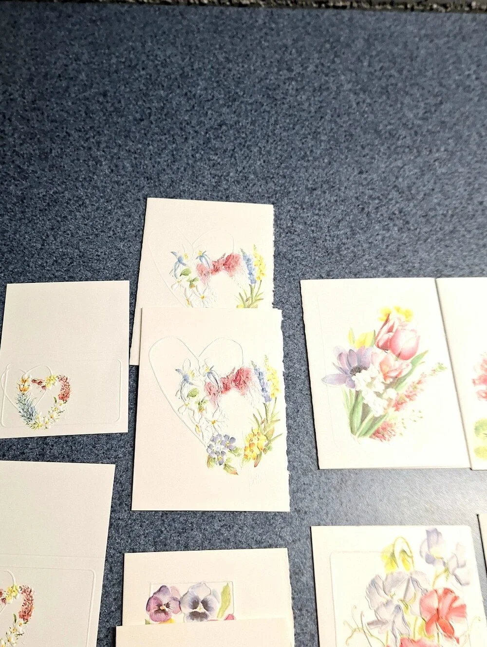 Rozy Brandwayn Springfield, Or Vintage Limited Edition Signed 3D Floral Card Set